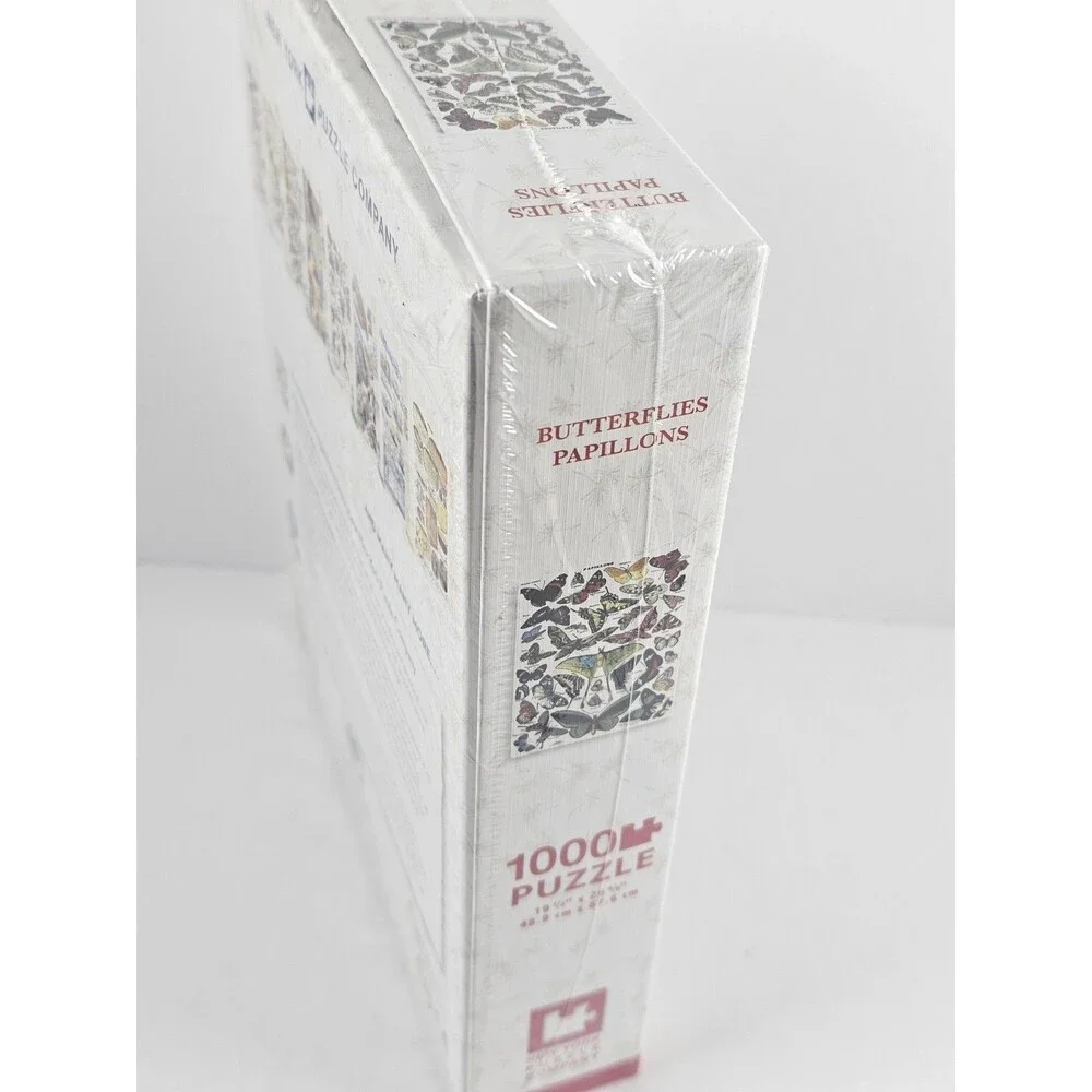 Butterflies And Papillons Moths 1000 Piece Jigsaw Puzzle New Sealed